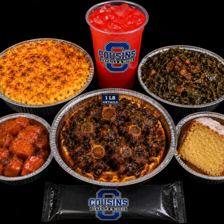Big Cousin's Oxtails & Cornbread Waffle Platter